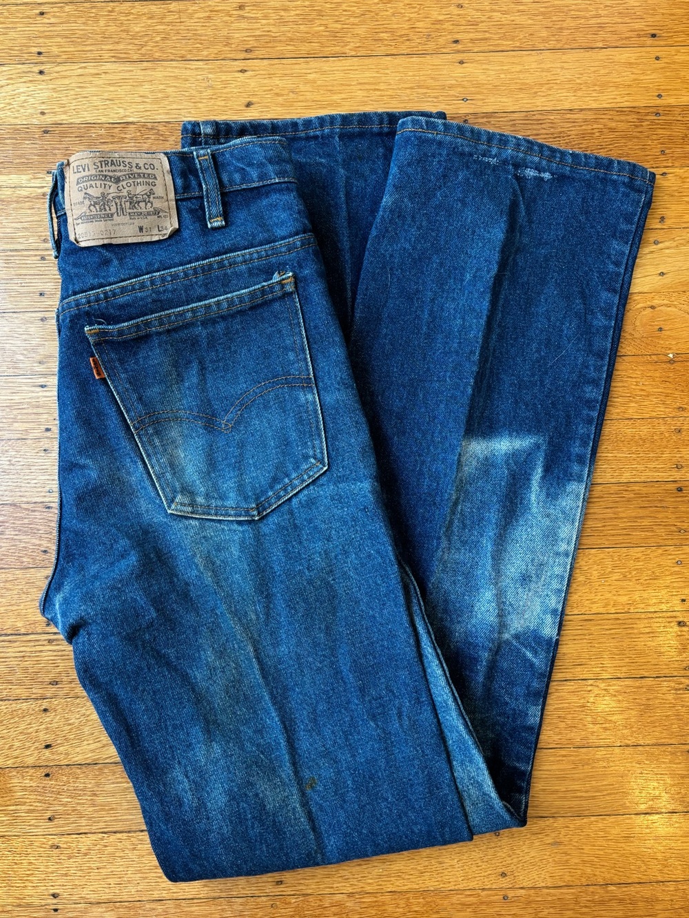 Levi's Men's Dark Blue Straight-Leg Jeans